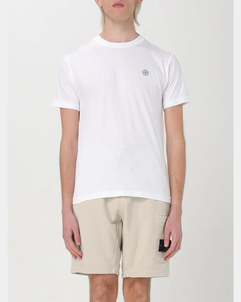 Stone Island T-shirt herren Weiß