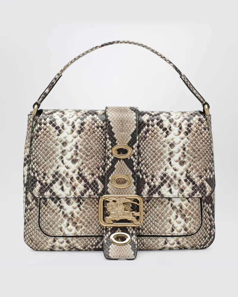 Burberry Rider Tasche aus Python-Printleder Rot