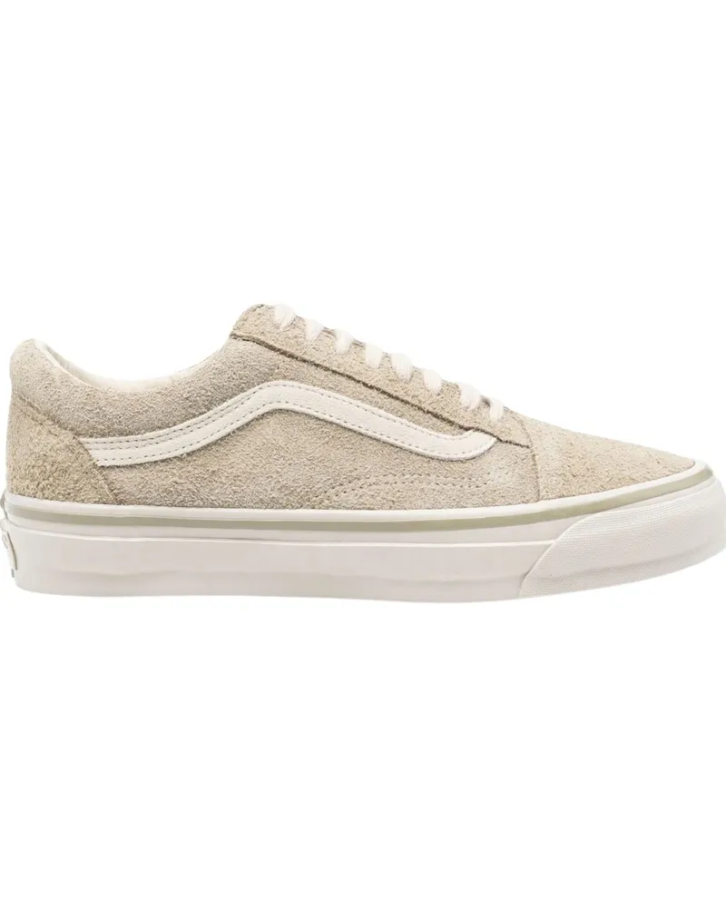 Vans Old Skool Sneakers aus Baumwoll-Canvas und Wildleder Beige