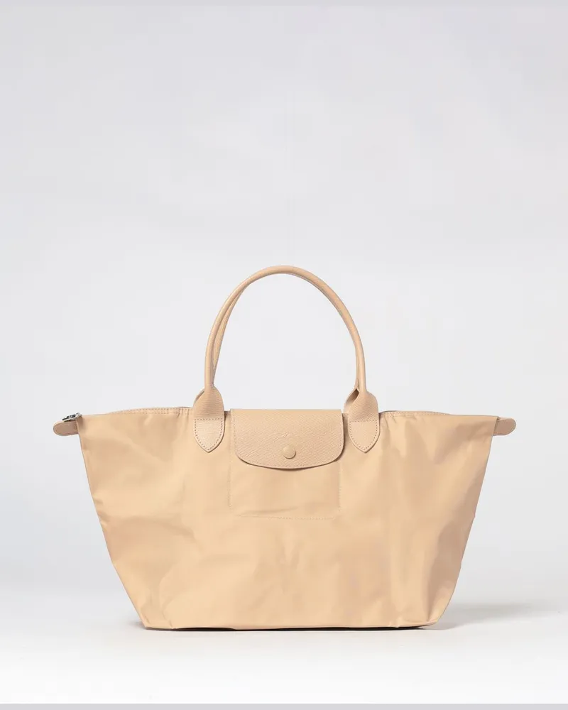 Longchamp Le Pliage One Große faltbare Tragetasche aus recyceltem Nylon Beige