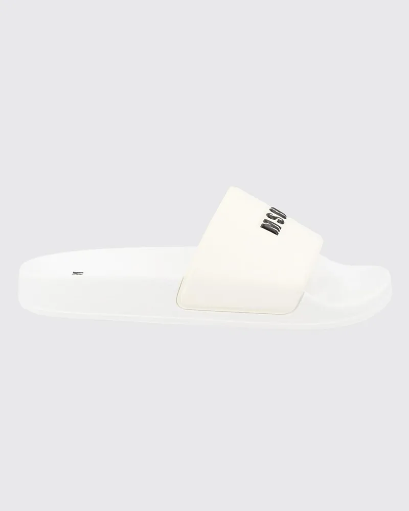 MSGM PVC-Badesandalen von mit kontrastierendem Maxi-Logo-Print Weiß