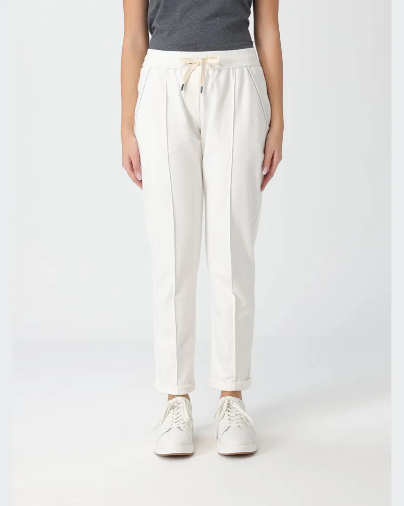Brunello Cucinelli Hose damen Weiß