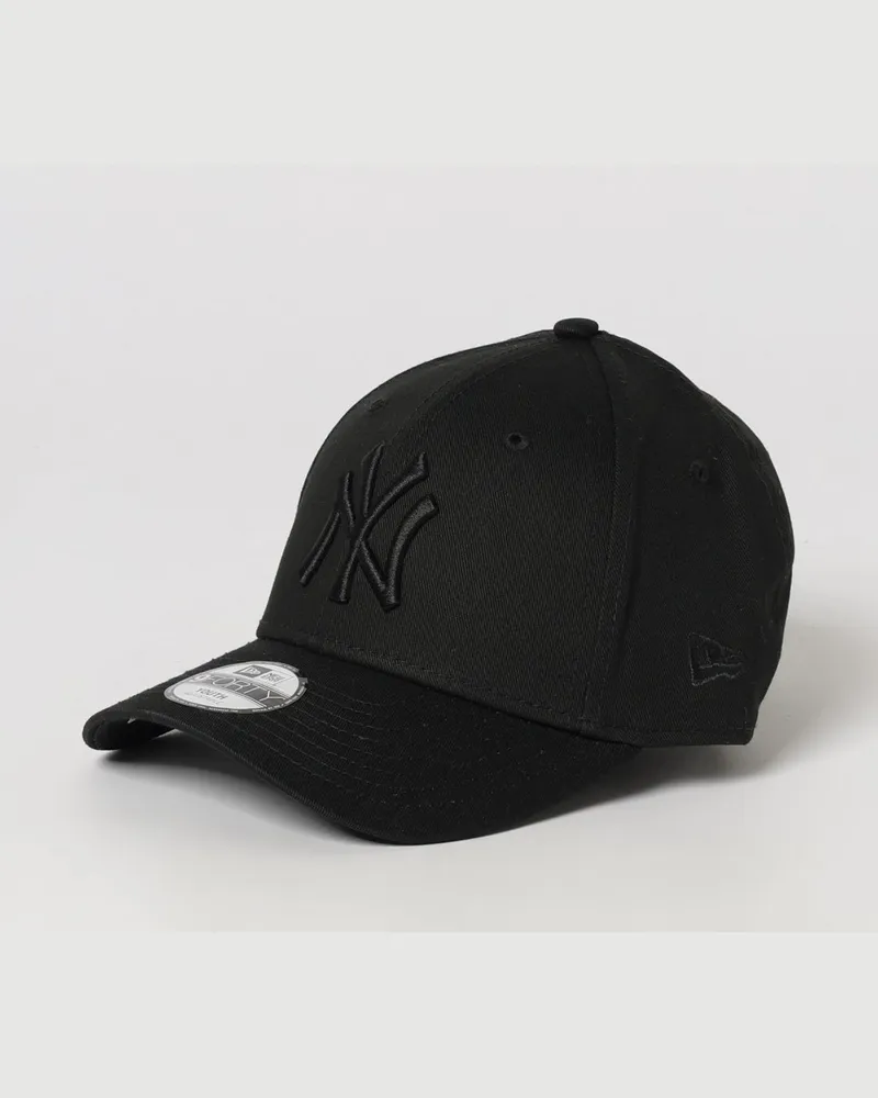 New Era 9Forty NY Yankees Baumwoll-Cap für Jungen mit Ton-in-Ton-Logo Schwarz