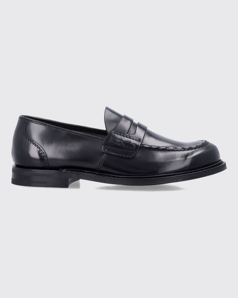 Church's Farsley R 2.0 Penny Loafers aus gebürstetem Leder Schwarz
