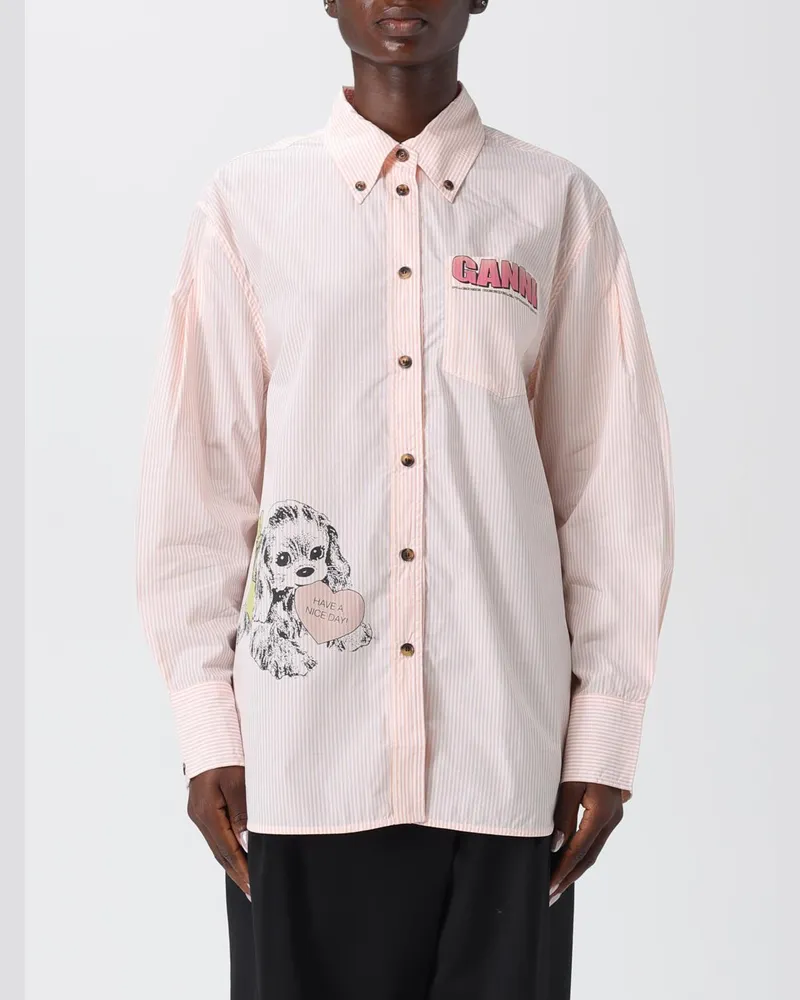 Ganni Hemdbluse damen Pink