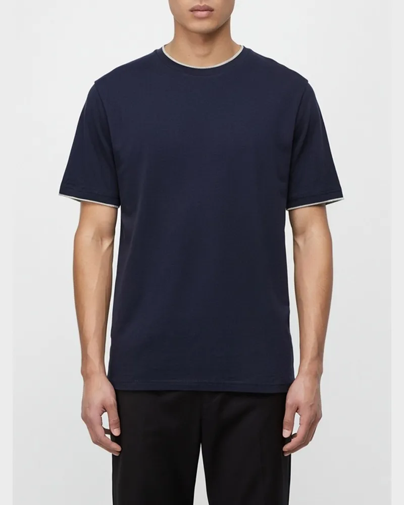 Eleventy T-shirt herren Blau