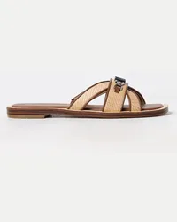 Michael Kors Flache sandalen Natural