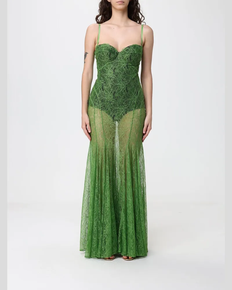 Elisabetta Franchi Spitzen-Slipdress Grün