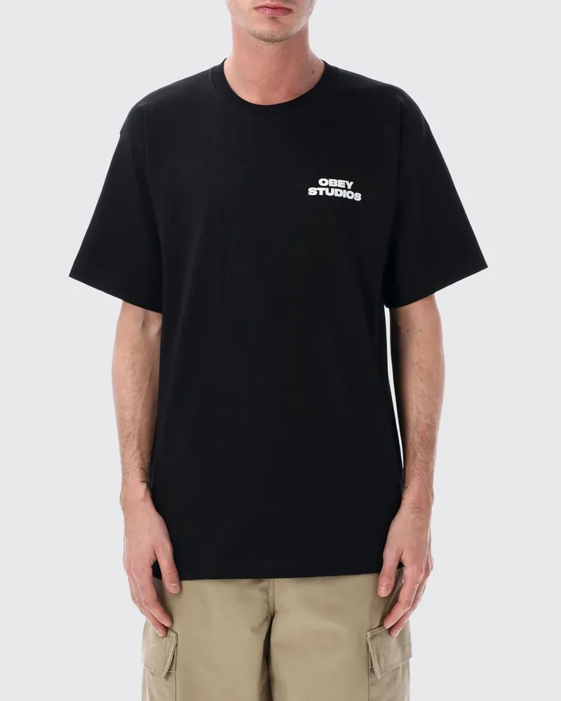 Obey T-shirt herren Schwarz