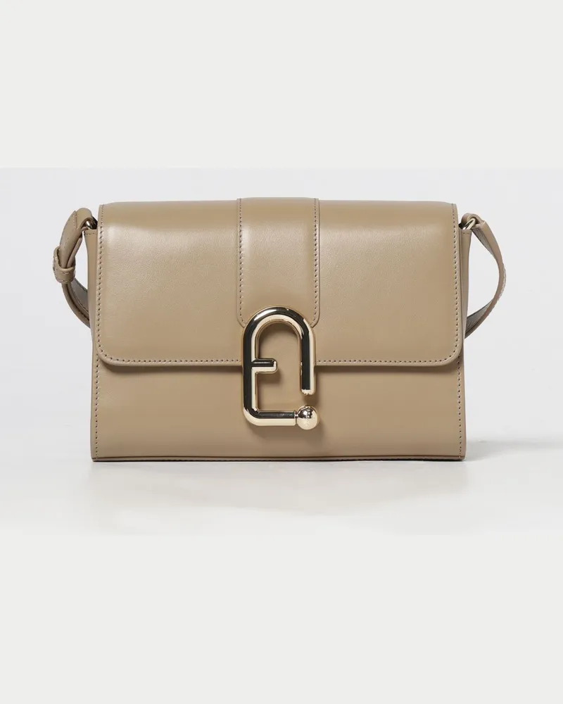 Furla Schultertasche damen Taubengrau