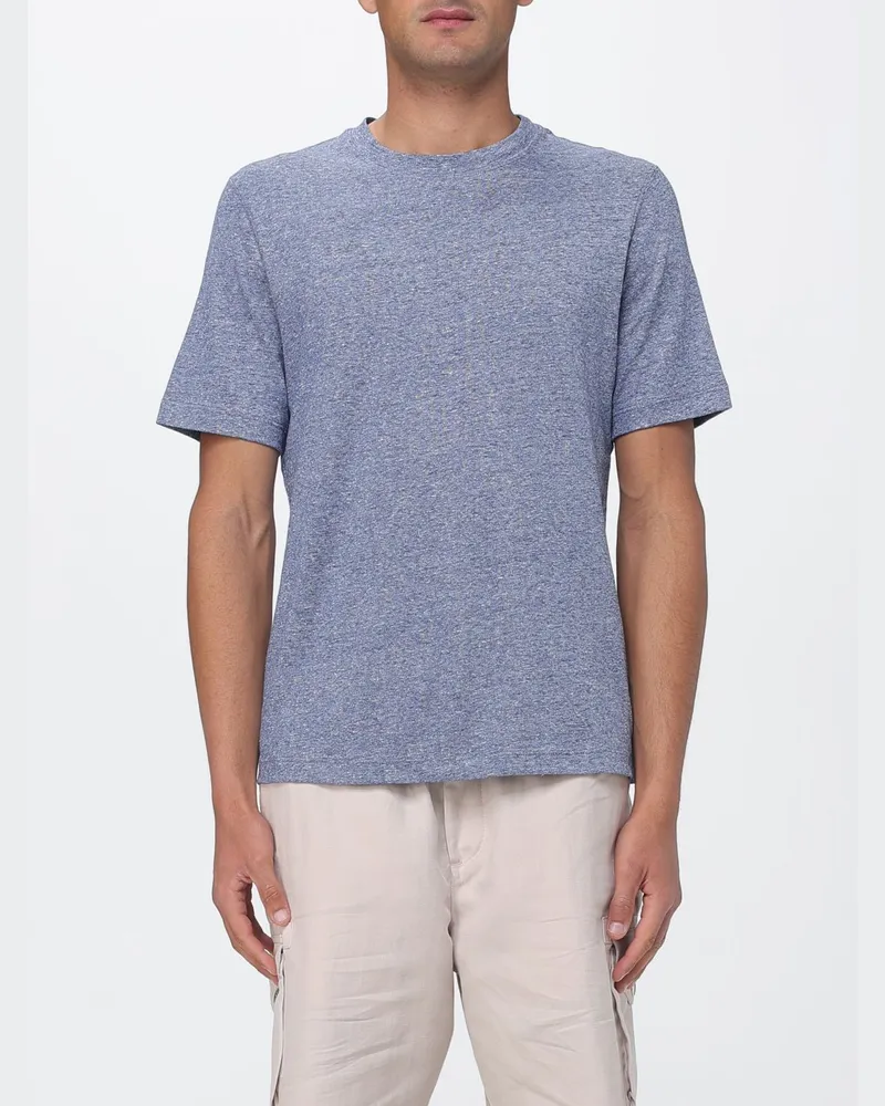 Brunello Cucinelli Polo herren Blau