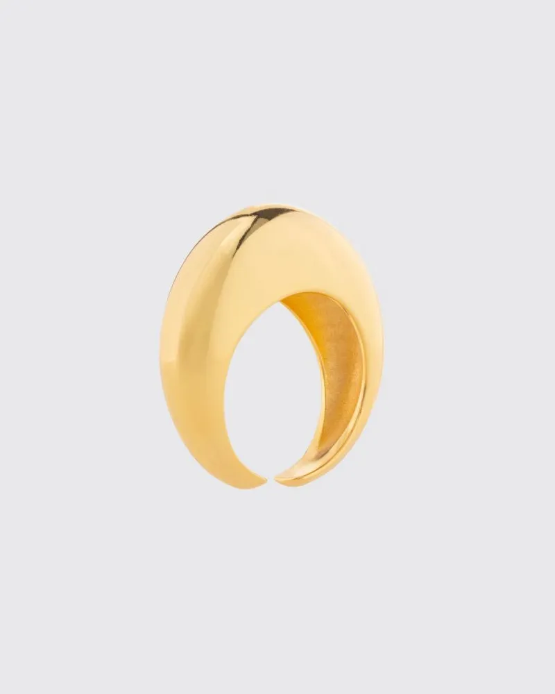 Federica Tosi New Stone Ring aus plattierter Bronze Gold