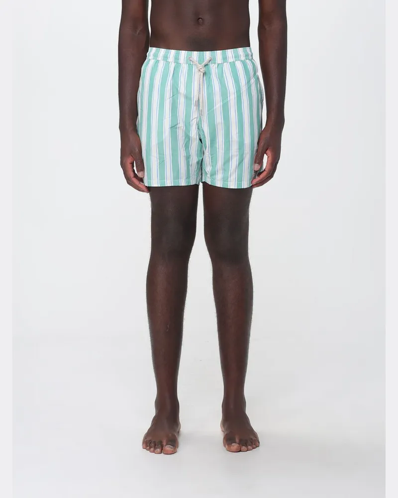 MC2 Saint Barth Kurze Nylon-Badeshorts mit elastischem Bund und Logo Bunt