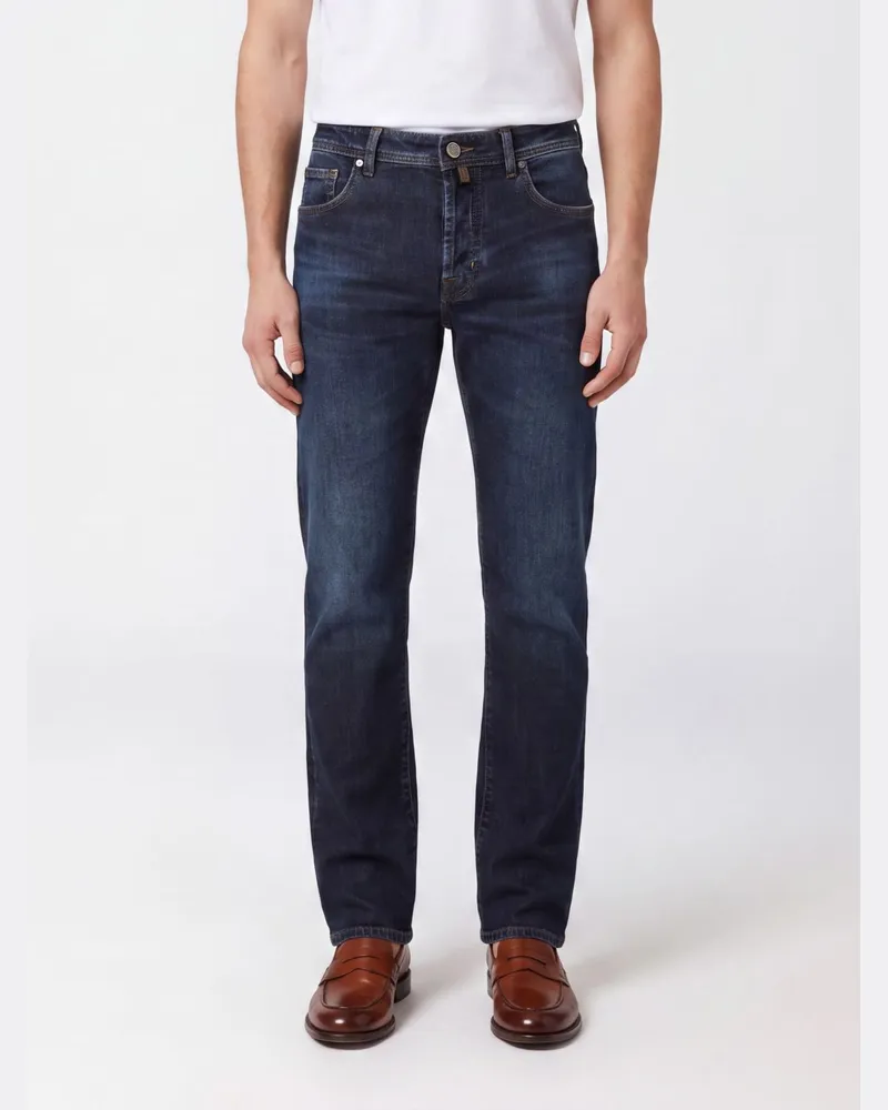 Jacob Cohën Skinny-Fit Jeans aus Stretch-Baumwolldenim mit mittlerer Leibhöhe Blau