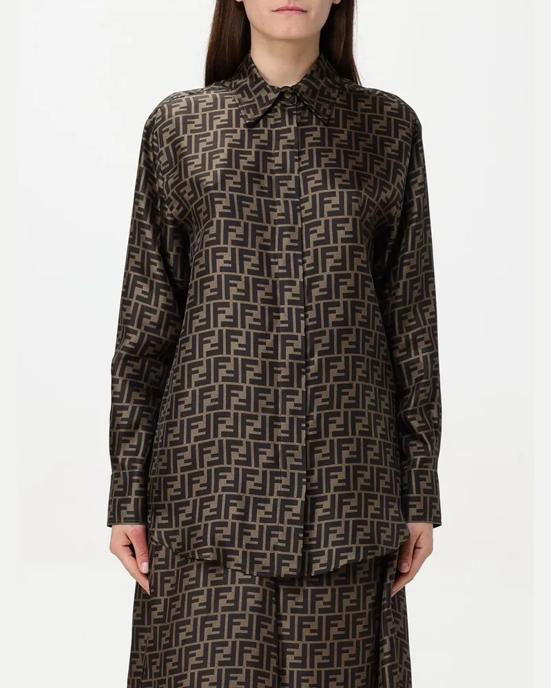 Fendi Hemdbluse damen Tabak