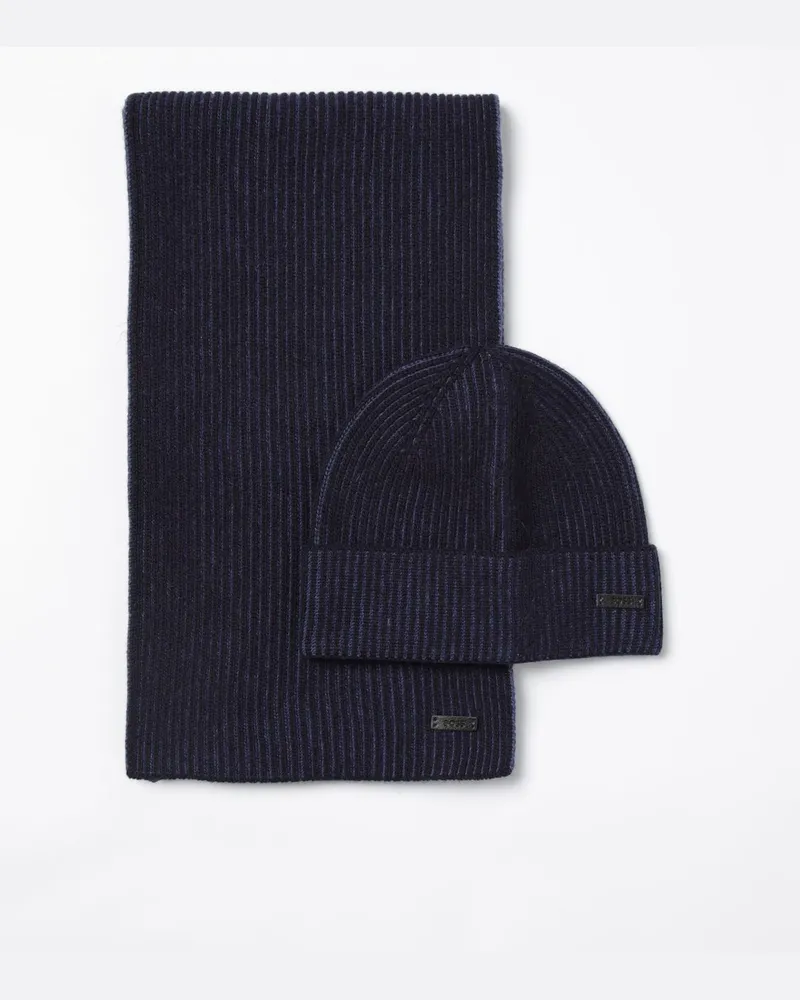 HUGO BOSS Schal herren Blau
