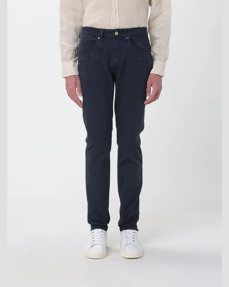 Jeckerson John Slim Fit Hose aus Stretch-Baumwolle Navy