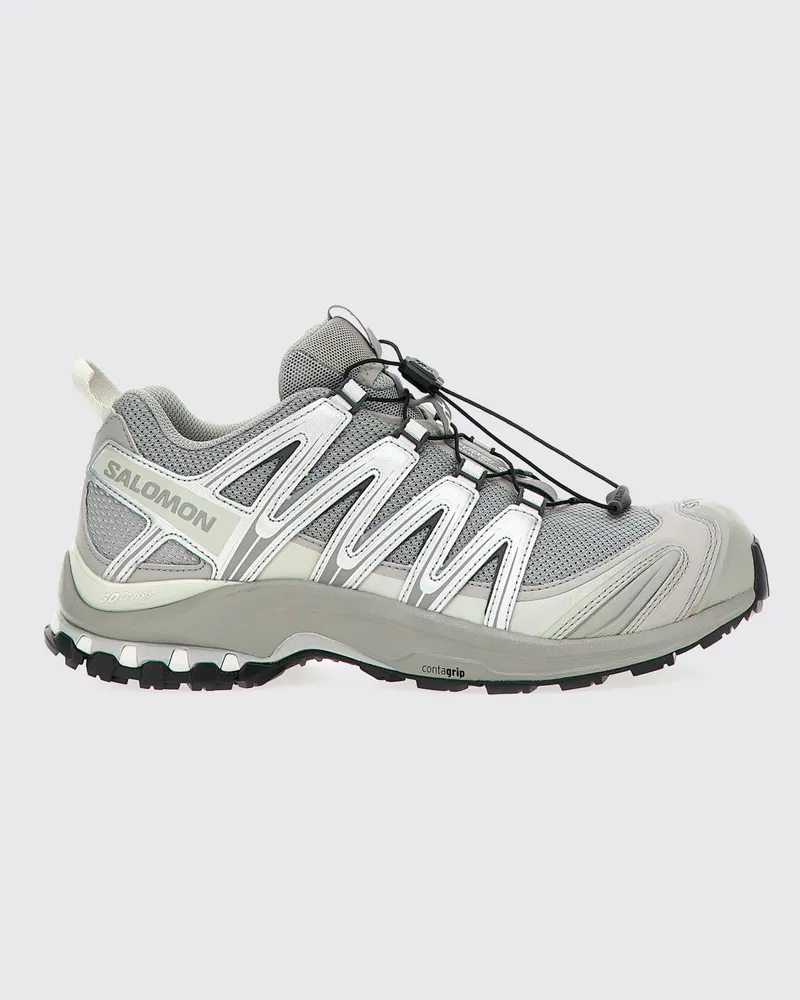 Salomon XA Pro 3D Sneakers aus Mesh und Gummi Silber