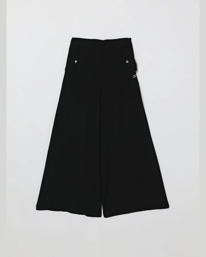 Liu Jo Weite Crêpe-Hose Schwarz