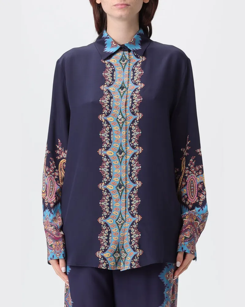 Etro Hemdbluse damen Blau