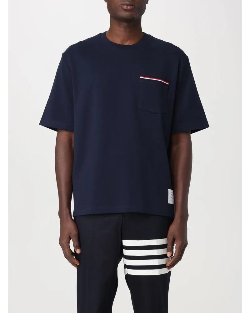 Thom Browne T-shirt herren Blau