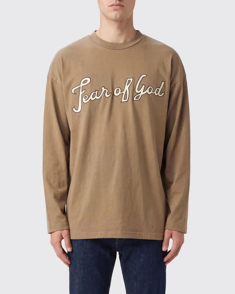 Fear of God T-shirt herren Sand