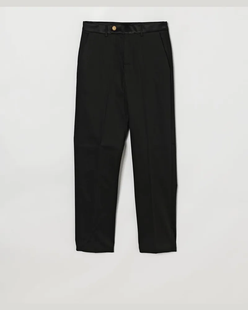 Balmain Massgeschneiderte Gabardinehose Schwarz