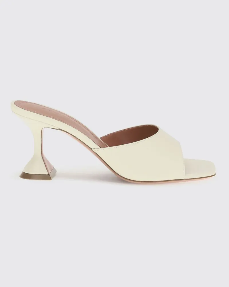 Amina Muaddi Schuhe damen Milch