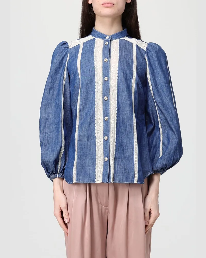 Zimmermann Hemdbluse damen Blau