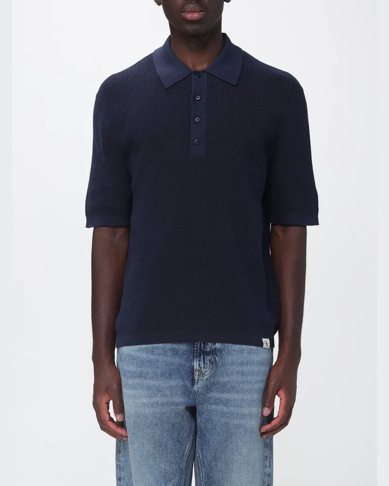 Calvin Klein Polo herren Blau