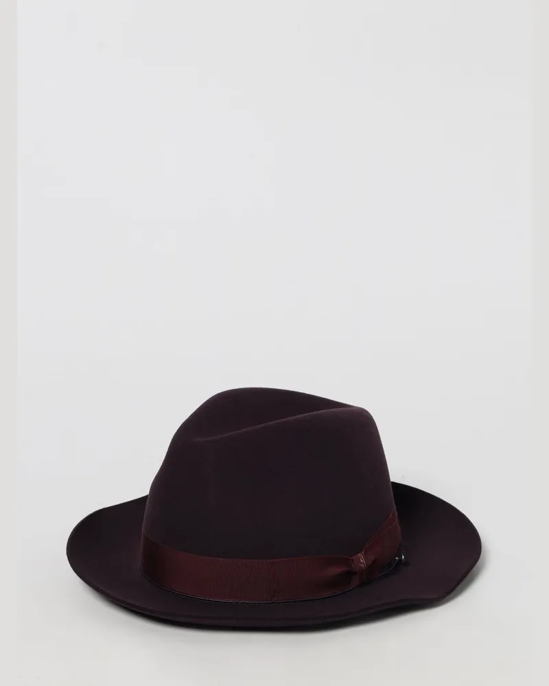 Borsalino Hut herren Burgunderrot