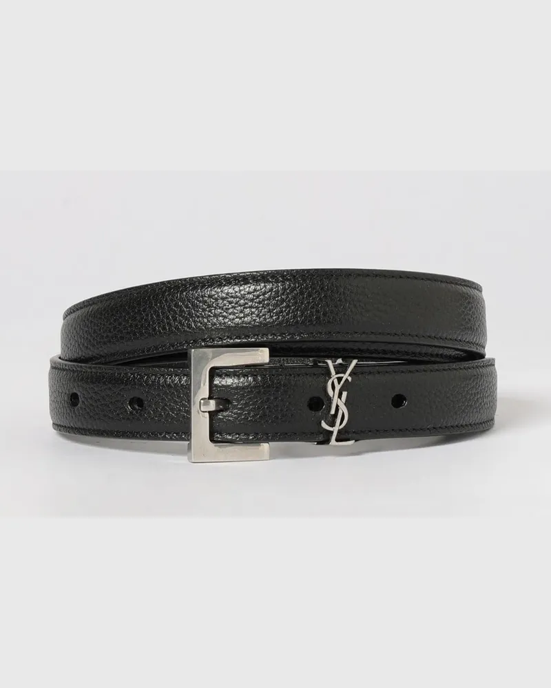 Saint Laurent Gürtel herren Schwarz