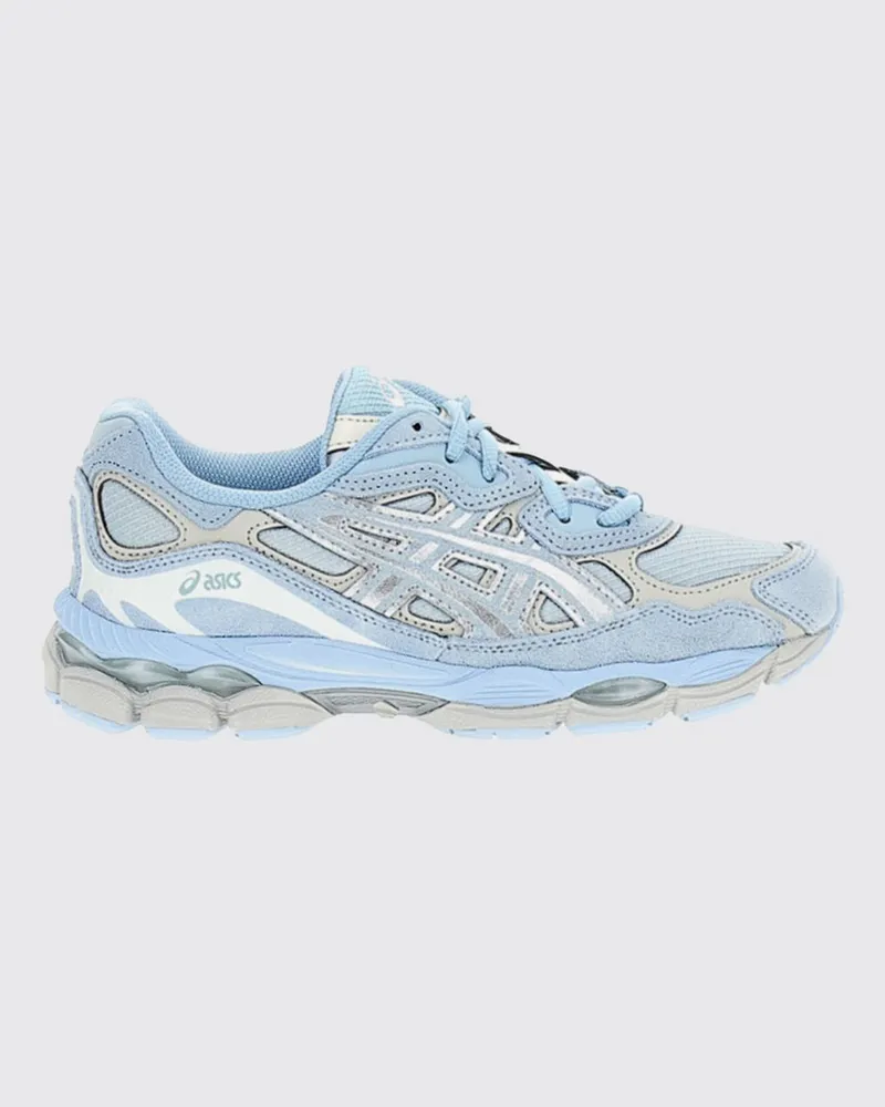 Asics Gel-NYC Low-Top-Sneaker aus Leder und Mesh mit GEL-Technologie Blau