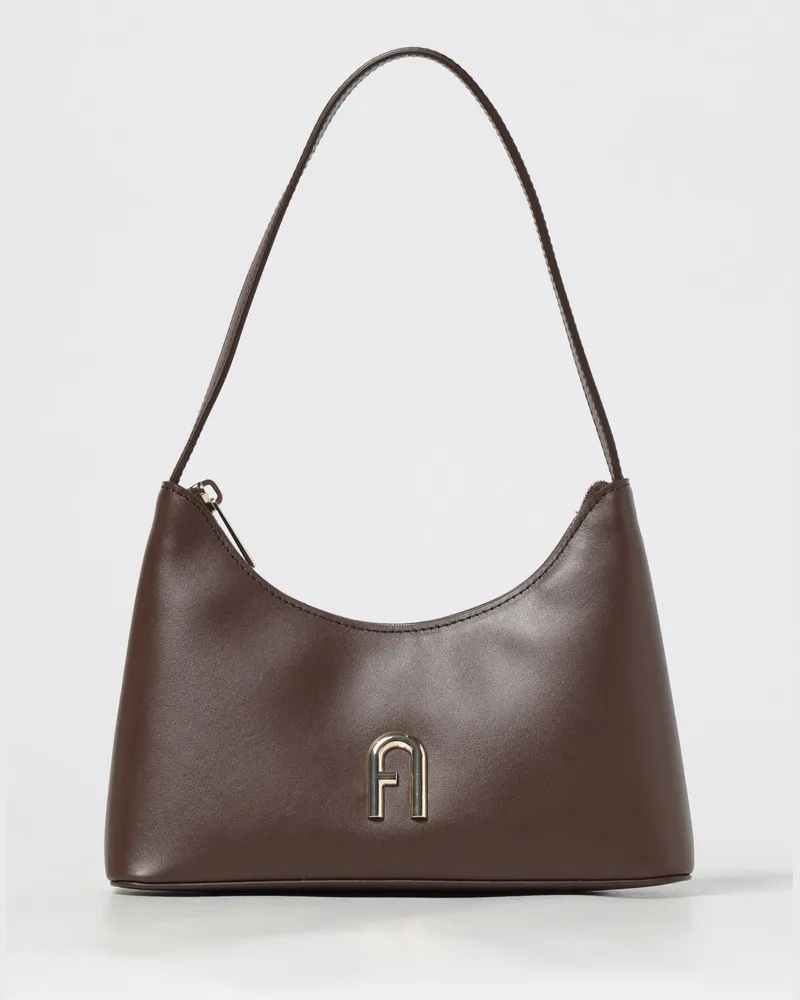 Furla Schultertasche damen Kaffee