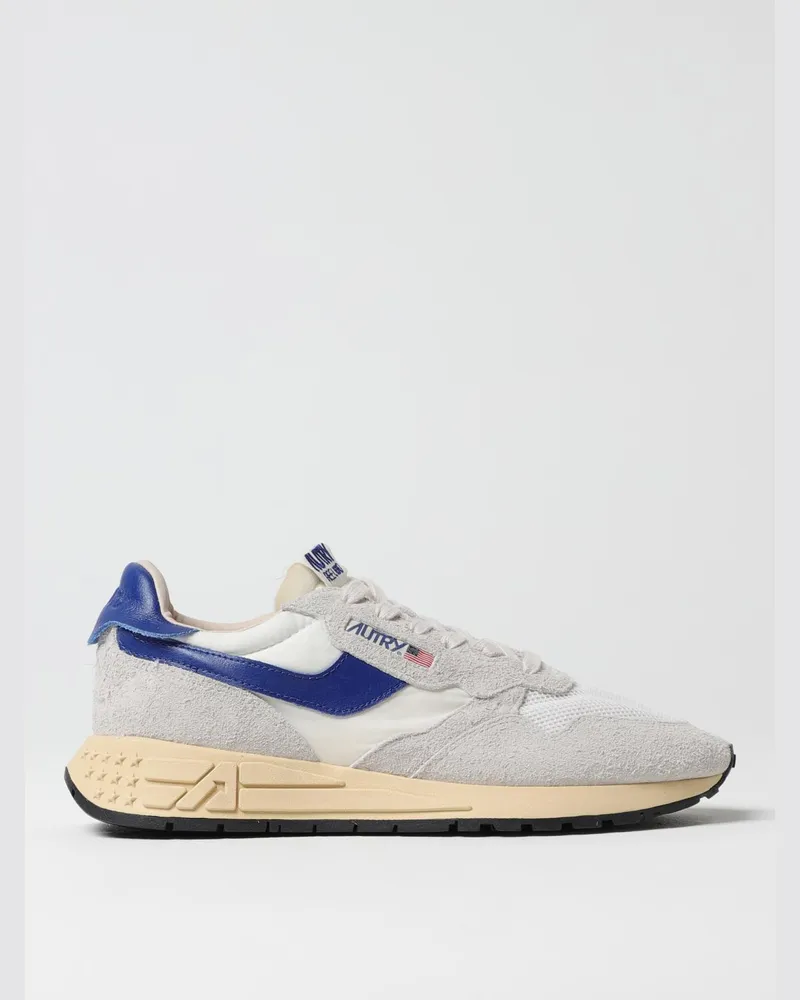 AUTRY Reelwind Sneakers aus Wildleder und Mesh Weiß
