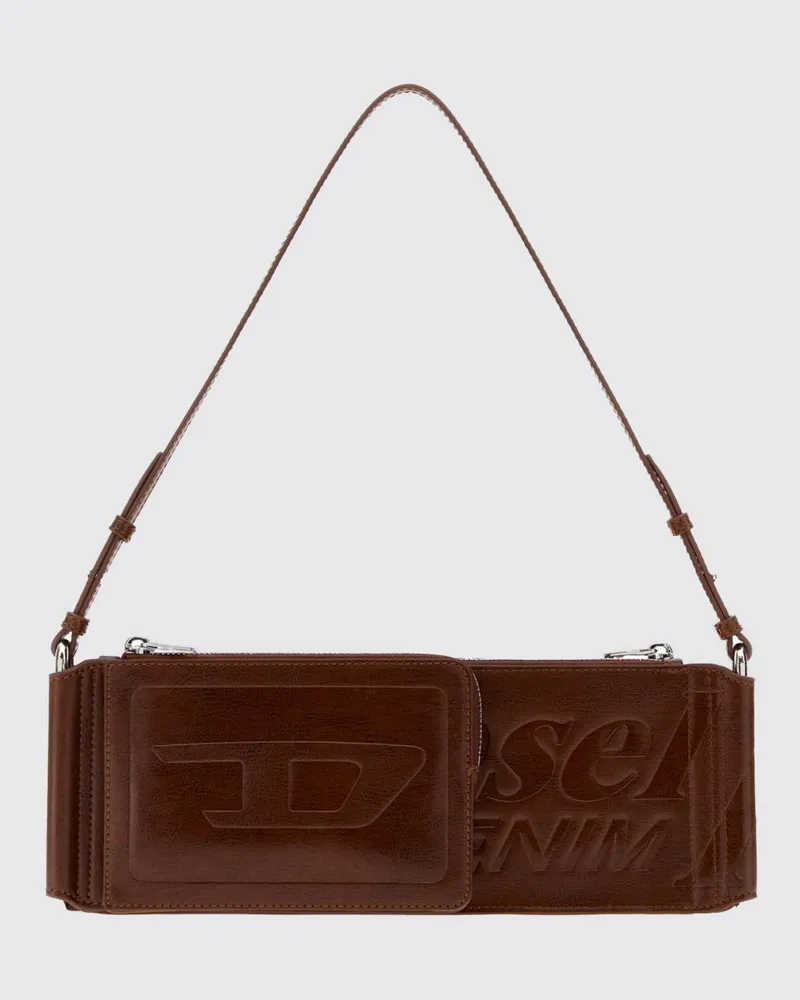 Diesel Flag-D Tasche aus Polyurethan Braun