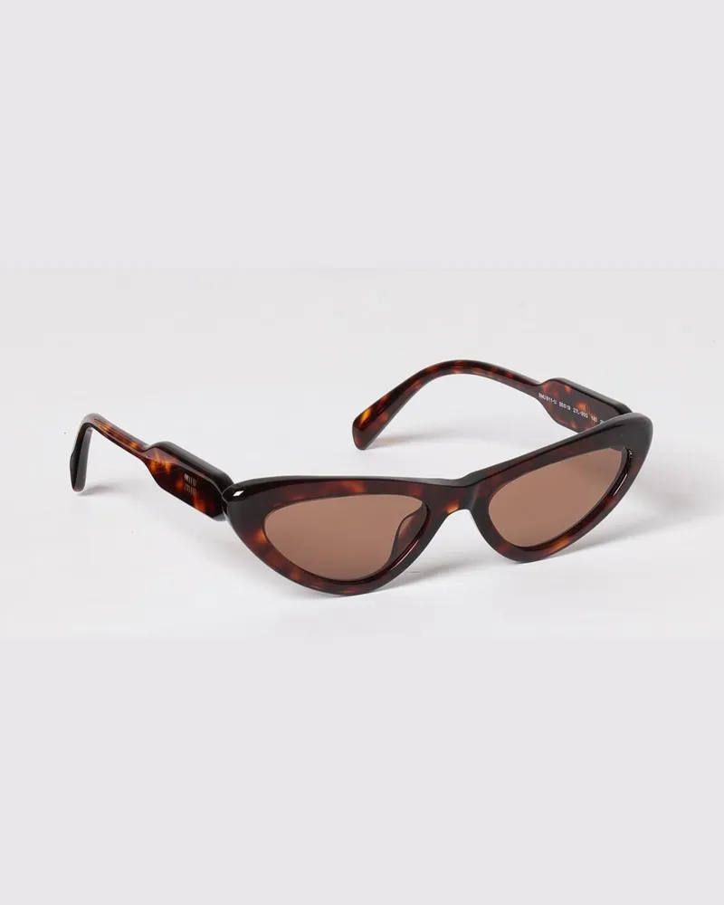 Miu Miu Dreieckige Acetat-Sonnenbrille mit Logo Fa01