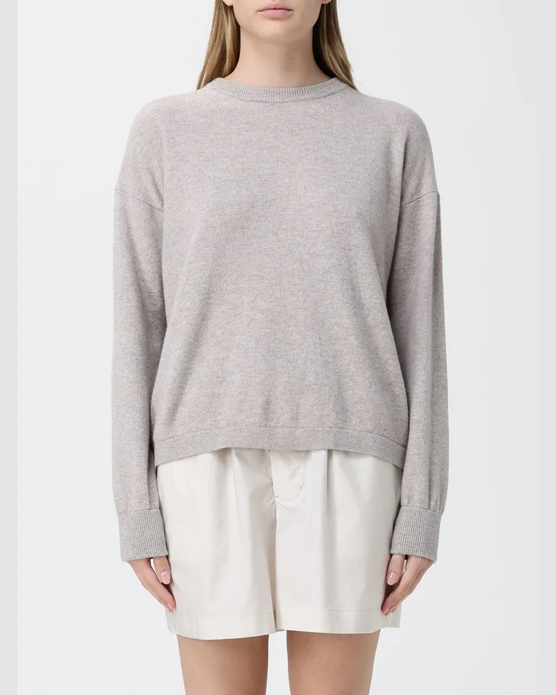 Max Mara Rundhals-Pullover aus Schurwolle und Kaschmir Max Mara Beige