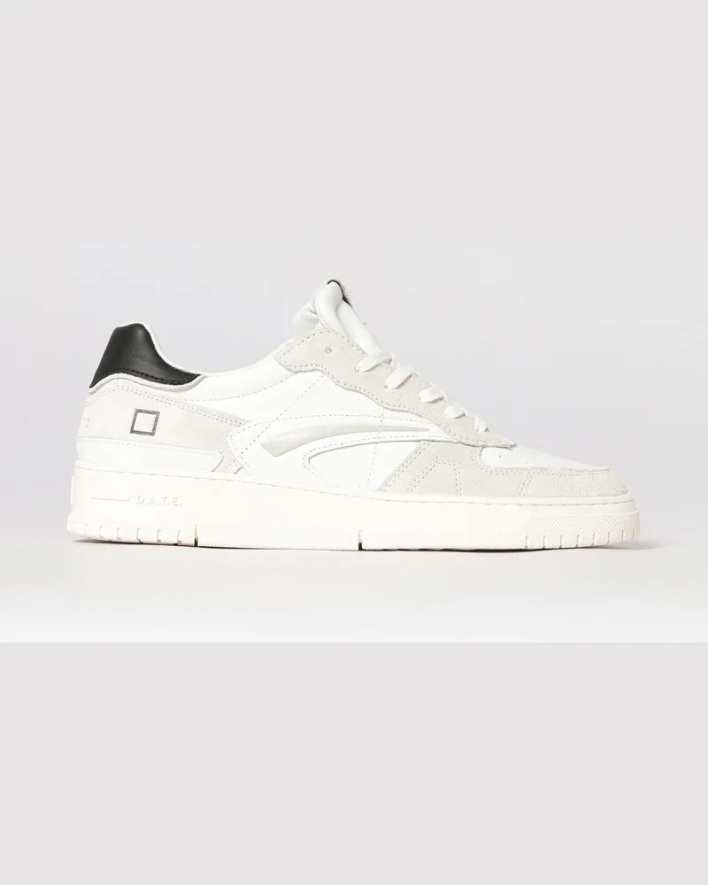 D.A.T.E. Torneo Pure Basic Leder-Sneakers Weiß