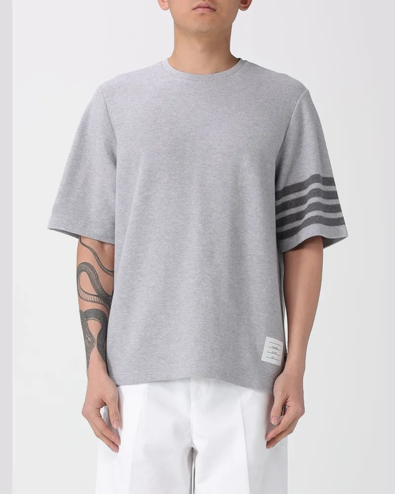 Thom Browne T-shirt herren Grau