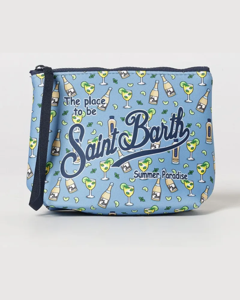 MC2 Saint Barth Aline MC2 Neopren-Pochette mit Saint Barth Logo Hellblau