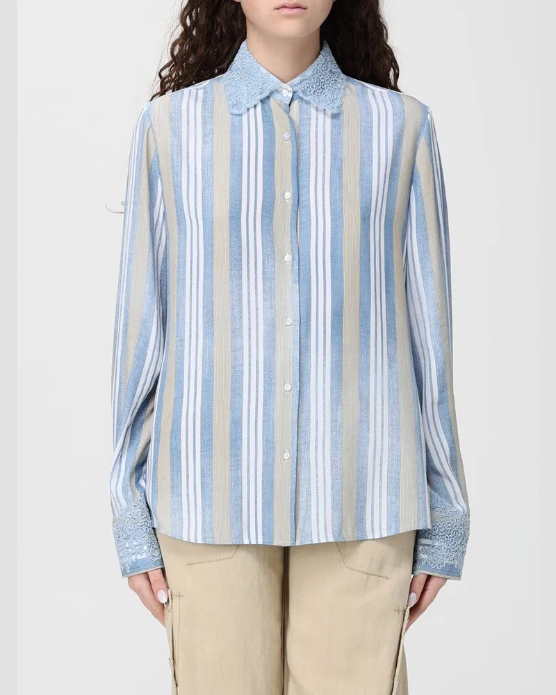 Ermanno Scervino Hemdbluse damen Hellblau