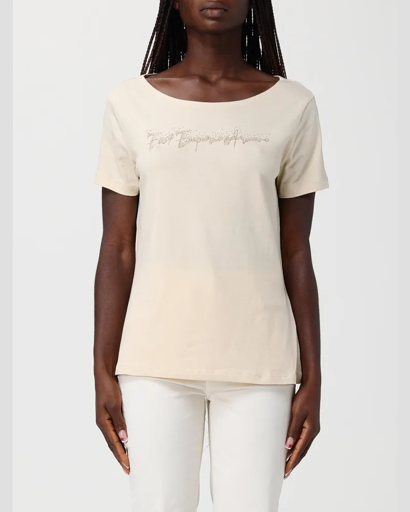 EA7 T-shirt damen Beige