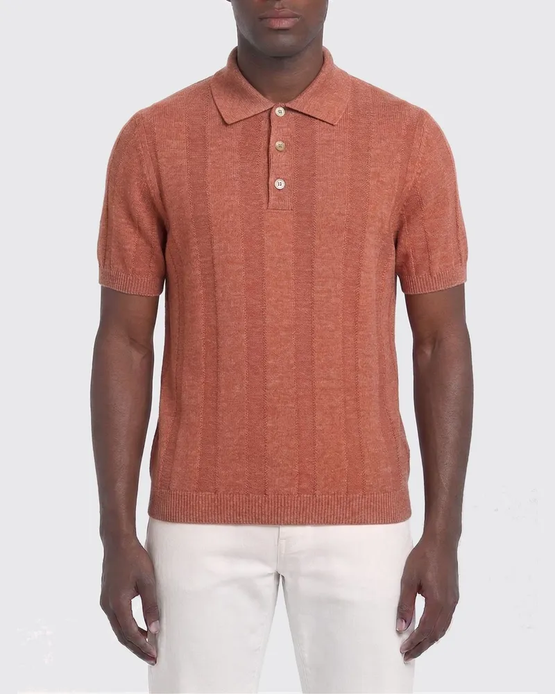 Brunello Cucinelli Polo herren Peach