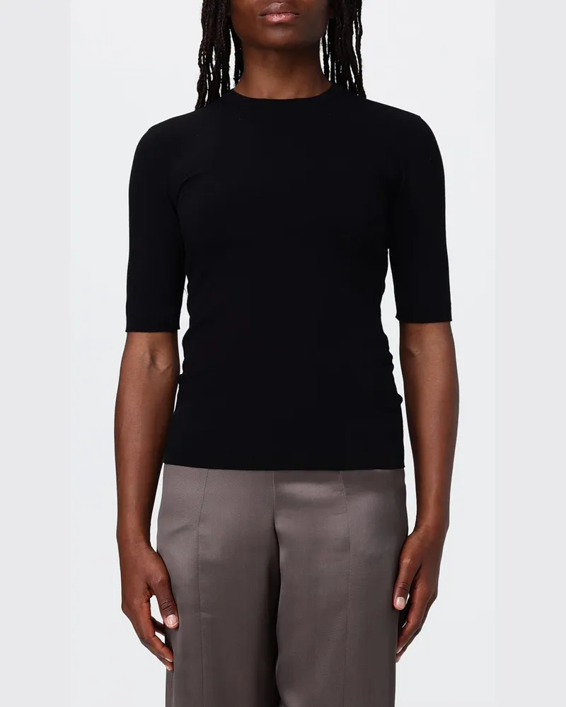 Max Mara Viskose-Strick Schwarz