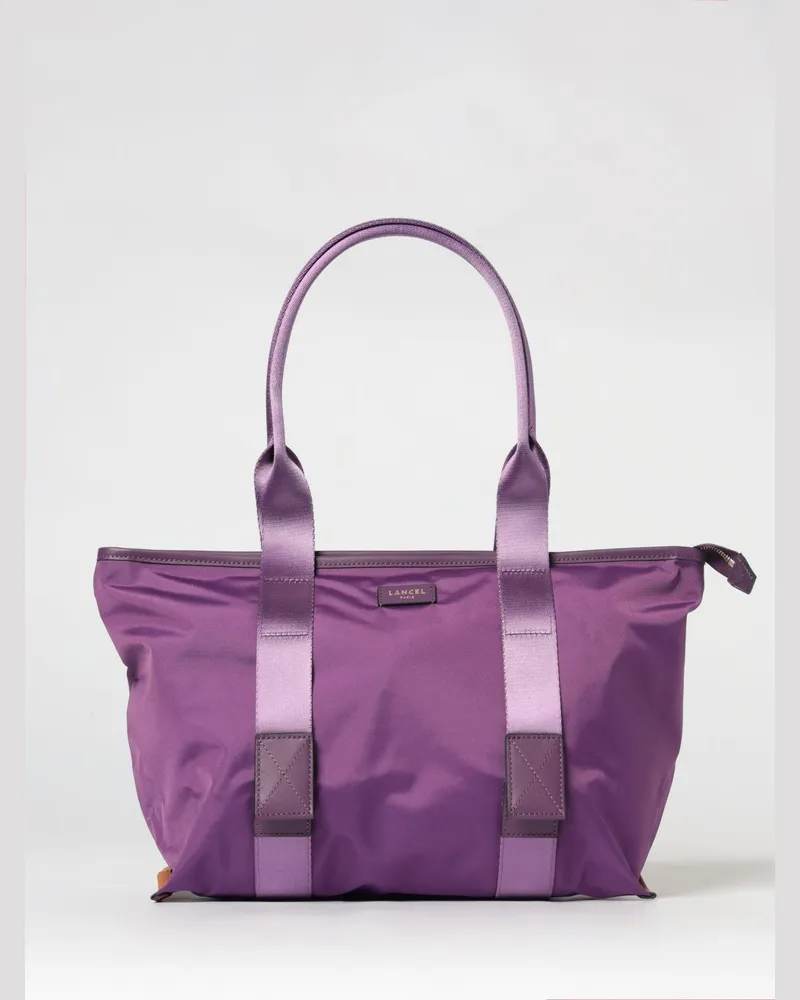 Lancel Mistral Rollbare Nylontasche Violett