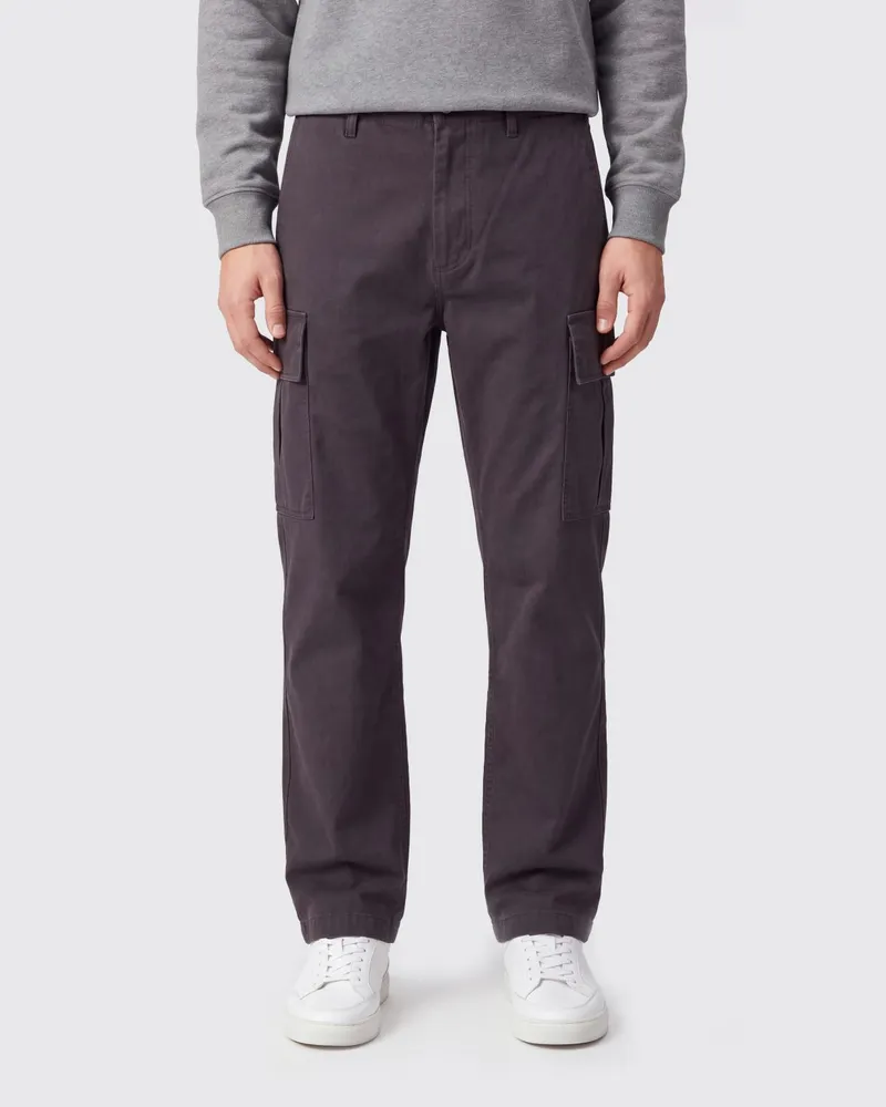 Burberry Cargohose mit geradem Bein aus brauner Baumwolle Braun