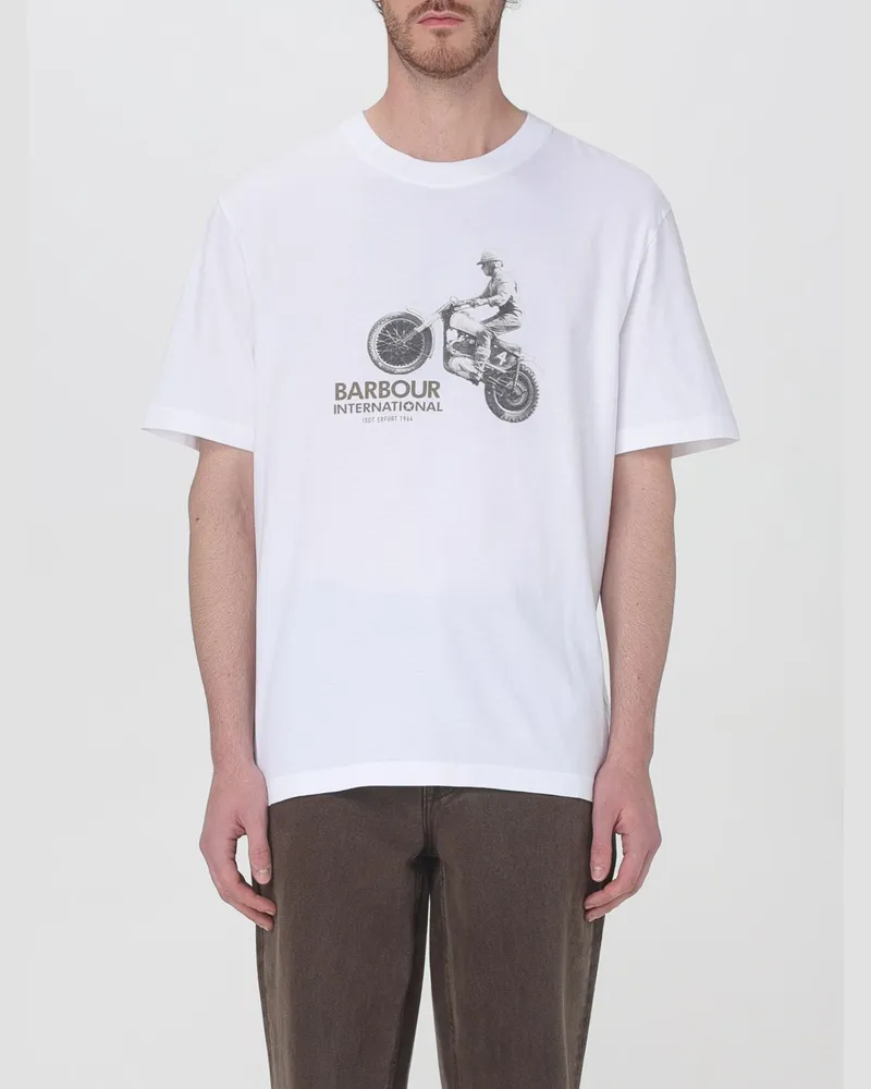 Barbour T-shirt herren Weiss