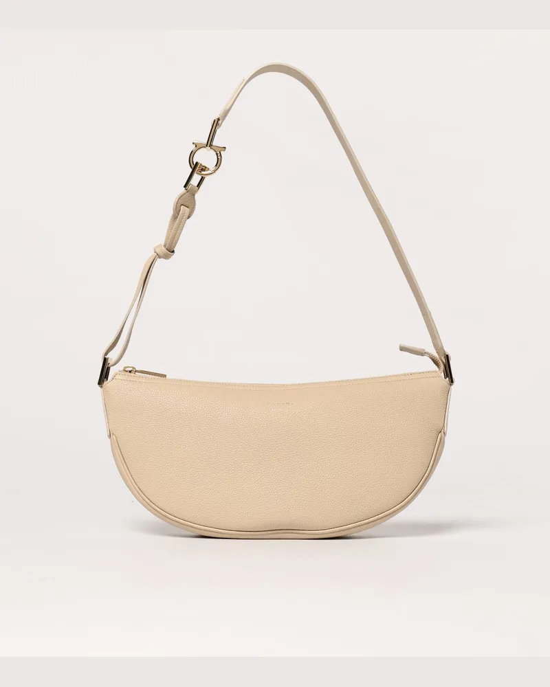 Ferragamo Schultertasche damen Beige