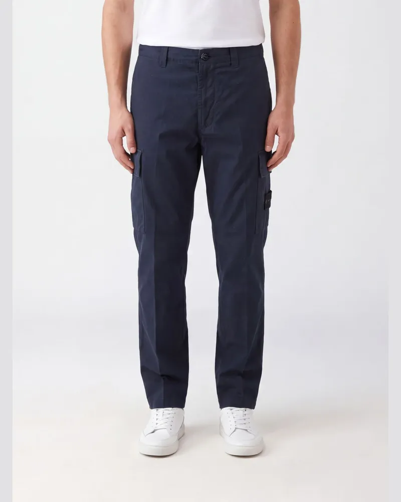 Stone Island Cargo-Hose von aus der Ghost Capsule aus Bio-Baumwolle Blau